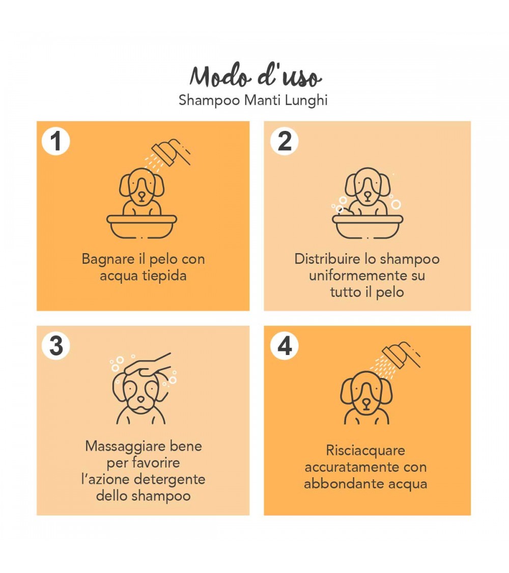 Yuup! Shampoo Manti Lunghi 250ml - Shampoo per Cani Yuup! Shampoo Manti Lunghi 250ml - Shampoo per Cani